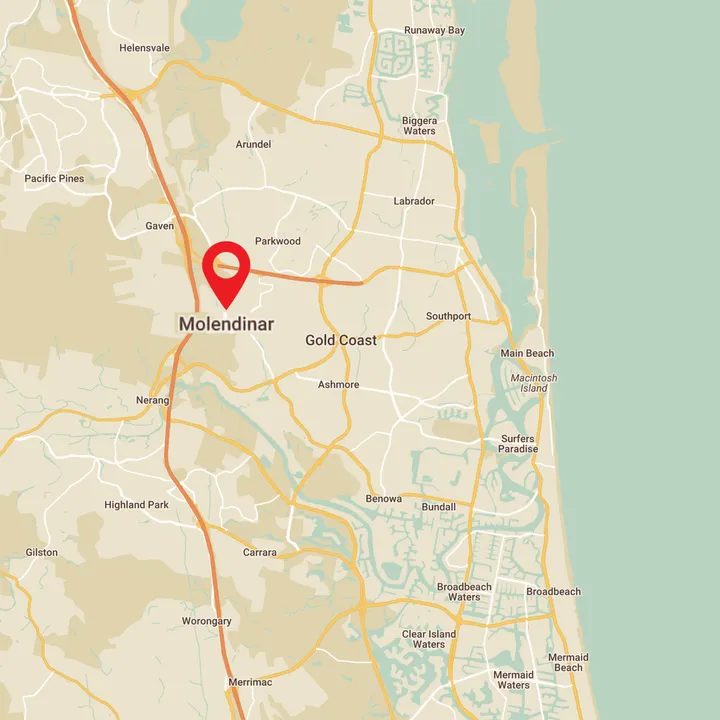 Pickup point map - Gold Coast