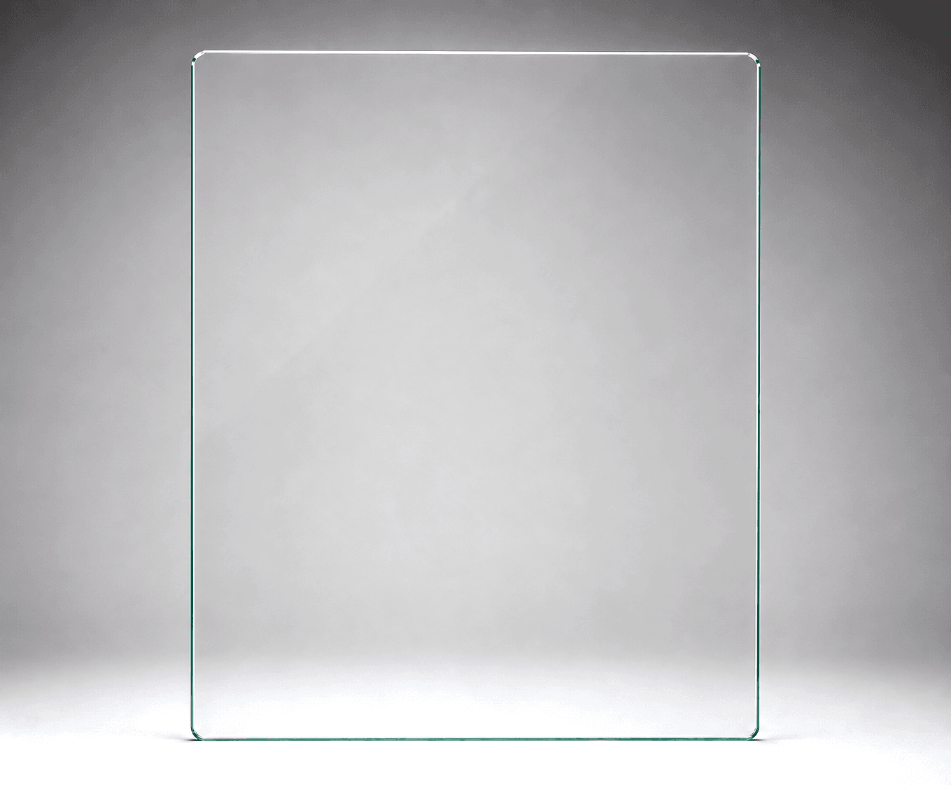 Standard 12mm toughened glass frameless pool fence panel, 950mm wide x 1200H, common mid-size panel.