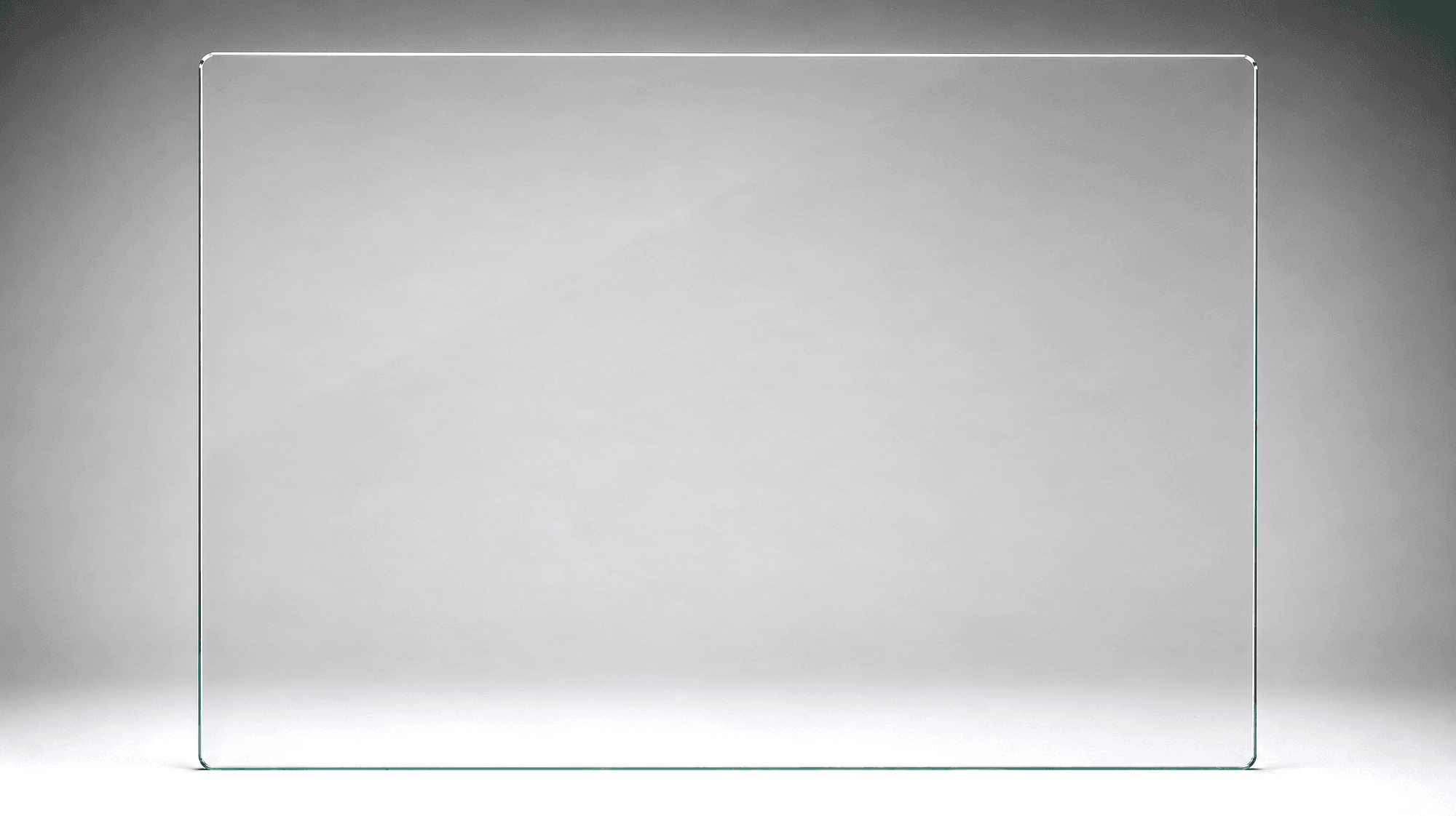 Standard 12mm toughened glass frameless pool fence panel, 1700mm wide x 1200H, long-span panel.