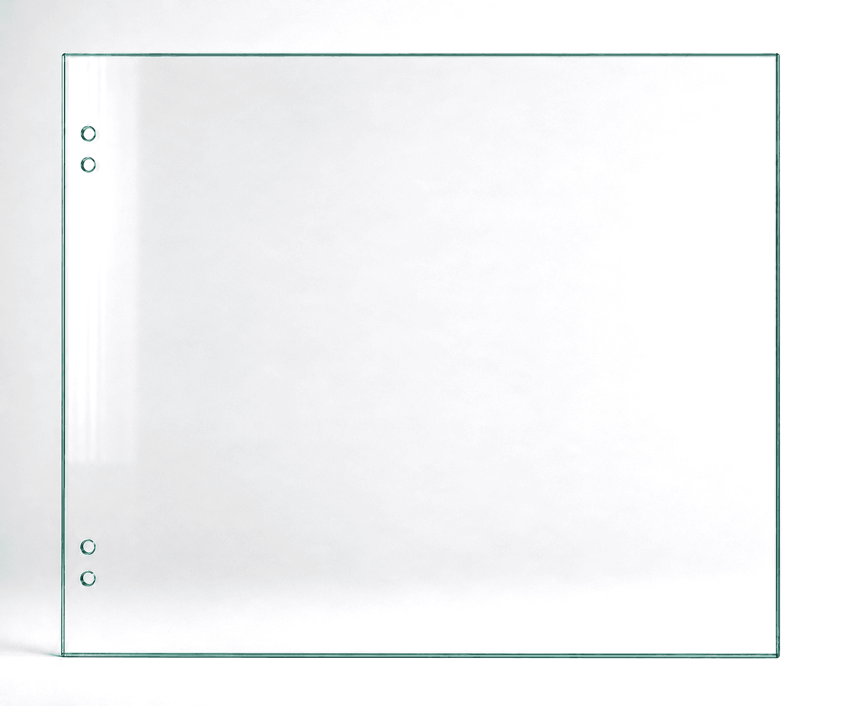 Master Range 12mm toughened glass hinge panel, 1400mm wide x 1200H, takes a Master Range 8mm gate on spring (non soft-close) hinges; secure top opposite gate with a wall glass clip.