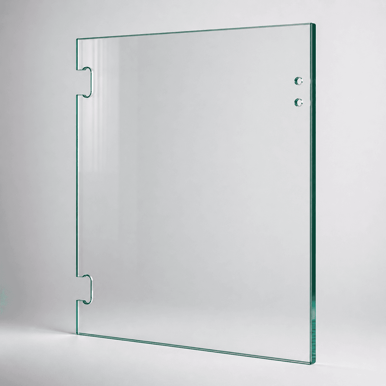 Soft-close glass-to-glass pool fence gate for Atlantic & Polaris hinges - 12mm, 800mm wide x 1200H, glass-to-glass hinge cut-outs.