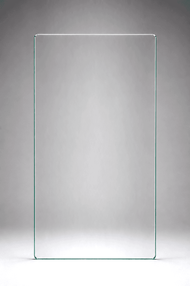 SUMMIT frameless balustrade glass panel, 500mm W x 970mm H - sized for SUMMIT spigots that bring the install up to NCC 1m height.