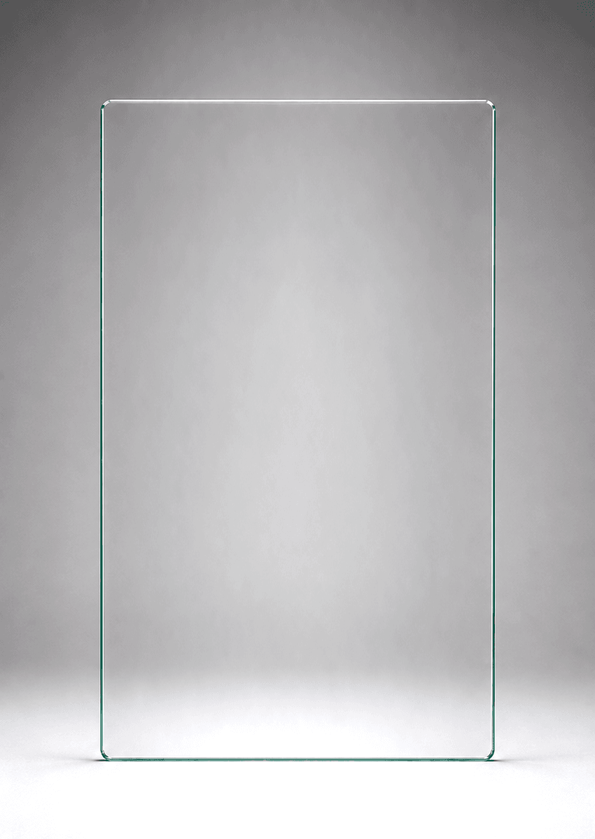 SUMMIT frameless balustrade glass panel, 550mm W x 970mm H - sized for SUMMIT spigots that bring the install up to NCC 1m height.