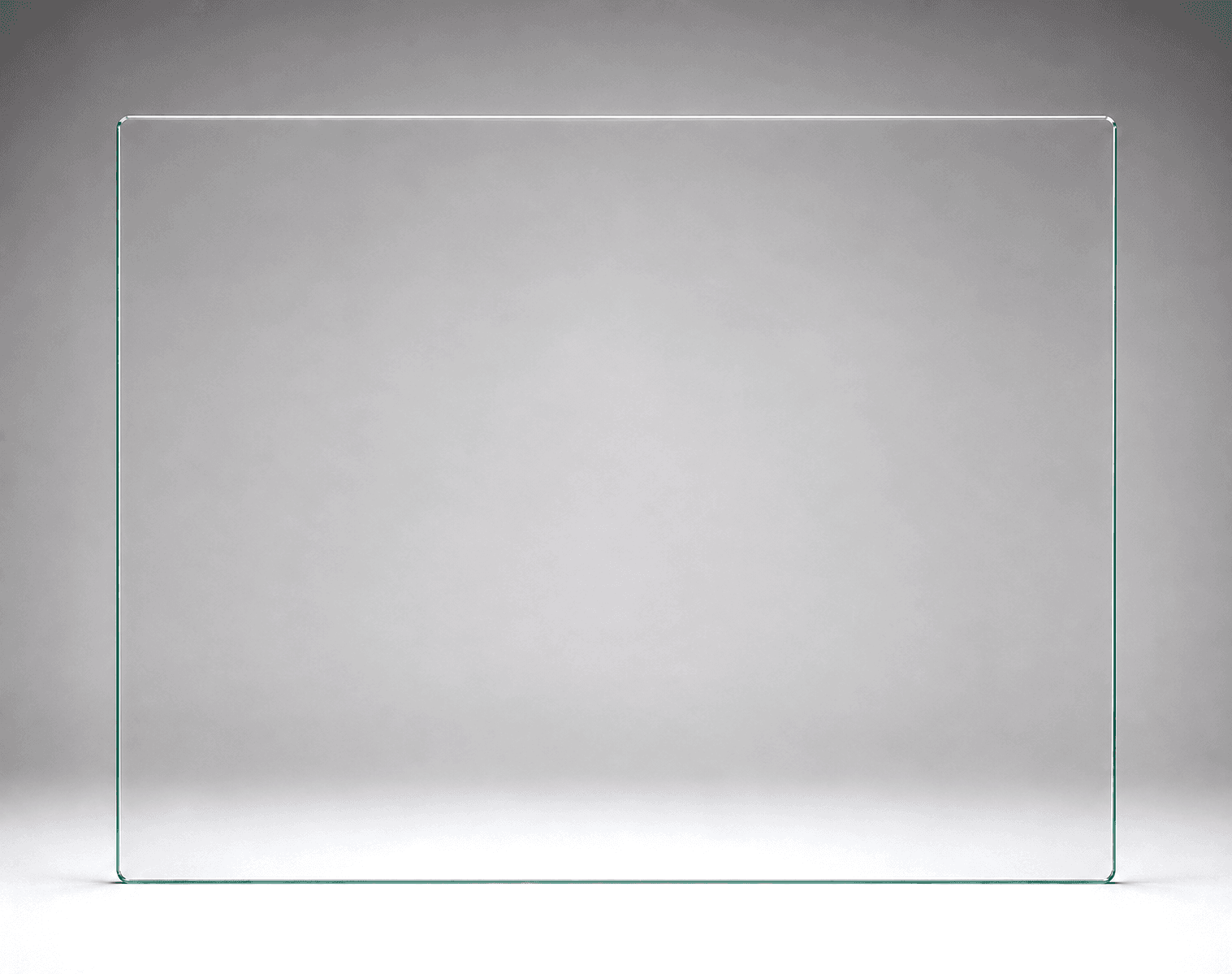 SUMMIT frameless balustrade glass panel, 1200mm W x 970mm H - sized for SUMMIT spigots that bring the install up to NCC 1m height.