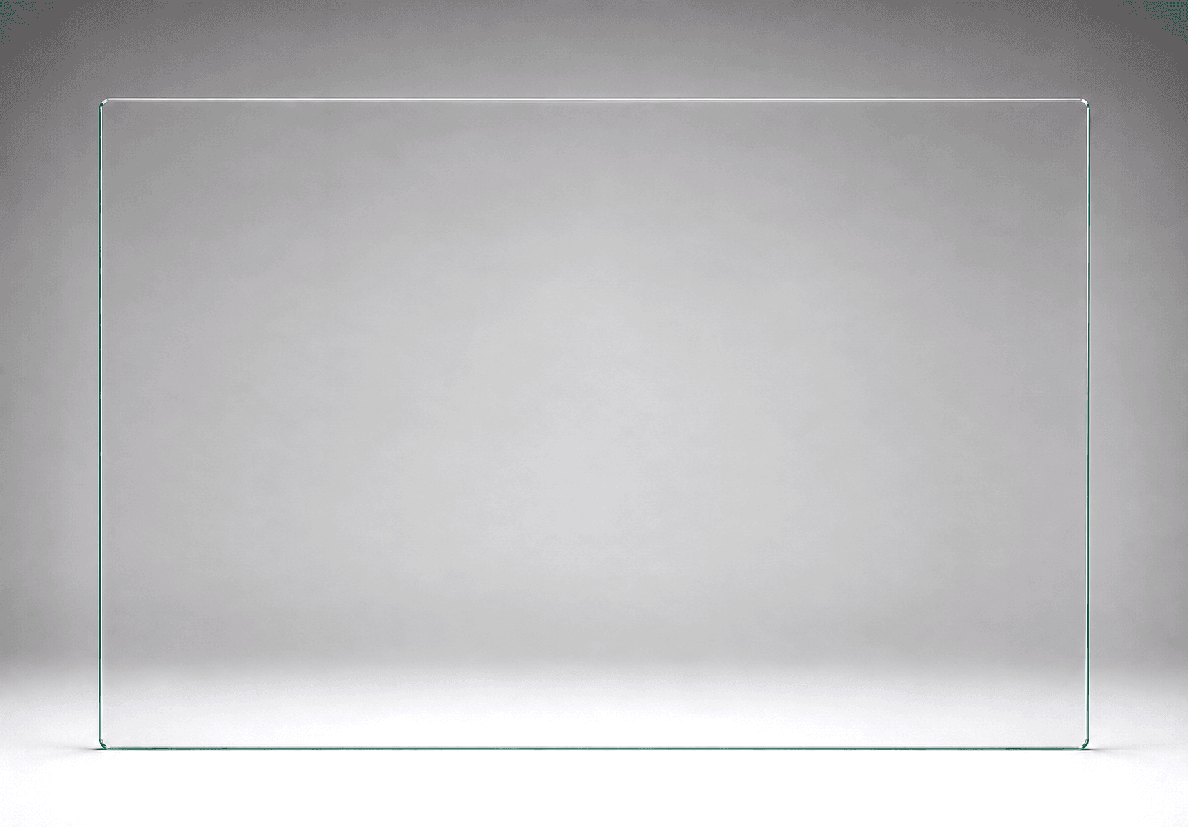SUMMIT frameless balustrade glass panel, 1400mm W x 970mm H - sized for SUMMIT spigots that bring the install up to NCC 1m height.