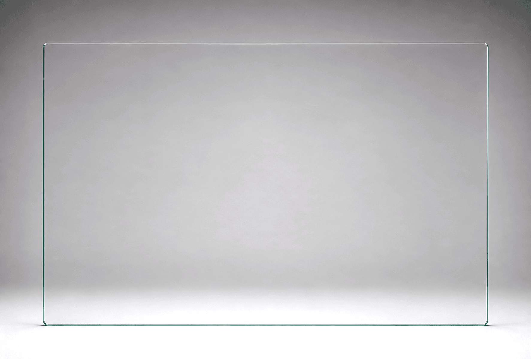 SUMMIT frameless balustrade glass panel, 1450mm W x 970mm H - sized for SUMMIT spigots that bring the install up to NCC 1m height.